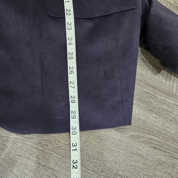 Paisley & Gray Slim Fit Purple Blazer with Black Lapel 44R - Picture 10 of 11